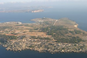 Aerial view of Malta's first Marine Important Bird Area: the Malta-Gozo Channel